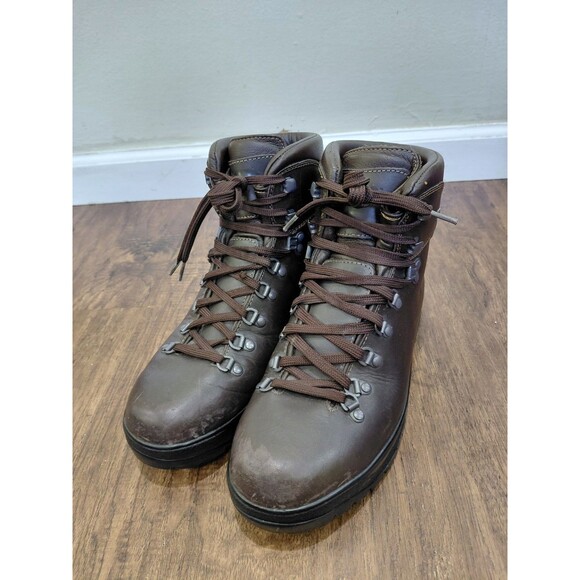 LL Bean Cresta Gore-Tex Brown Leather Hiking Boots Vibram Mens 9.5M main image 12